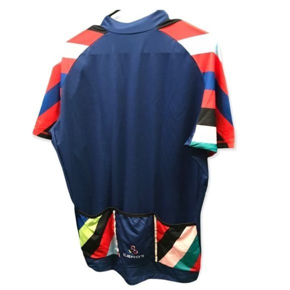 Ceroti Pro Club Blue Cycling Jersey Lightweight Short Sleeve Size M/L - Picture 3 of 6